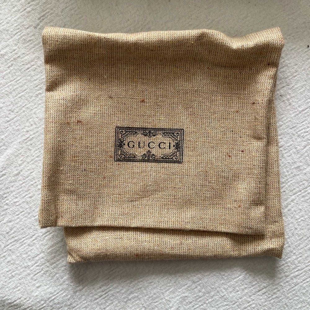 Gucci Men's Tan 8 Card Holder Bifold Wallet with Red Snake Motif - Picture 9 of 16